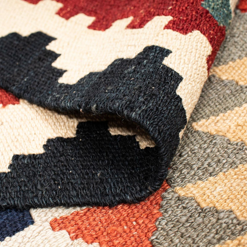 Dywan Kelim - Splash - 189 x 157 cm - wielokolorowy