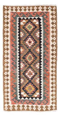 Biegacz Dywan Kelim - Orientalny - 200 x 101 cm - jasnobrązowy