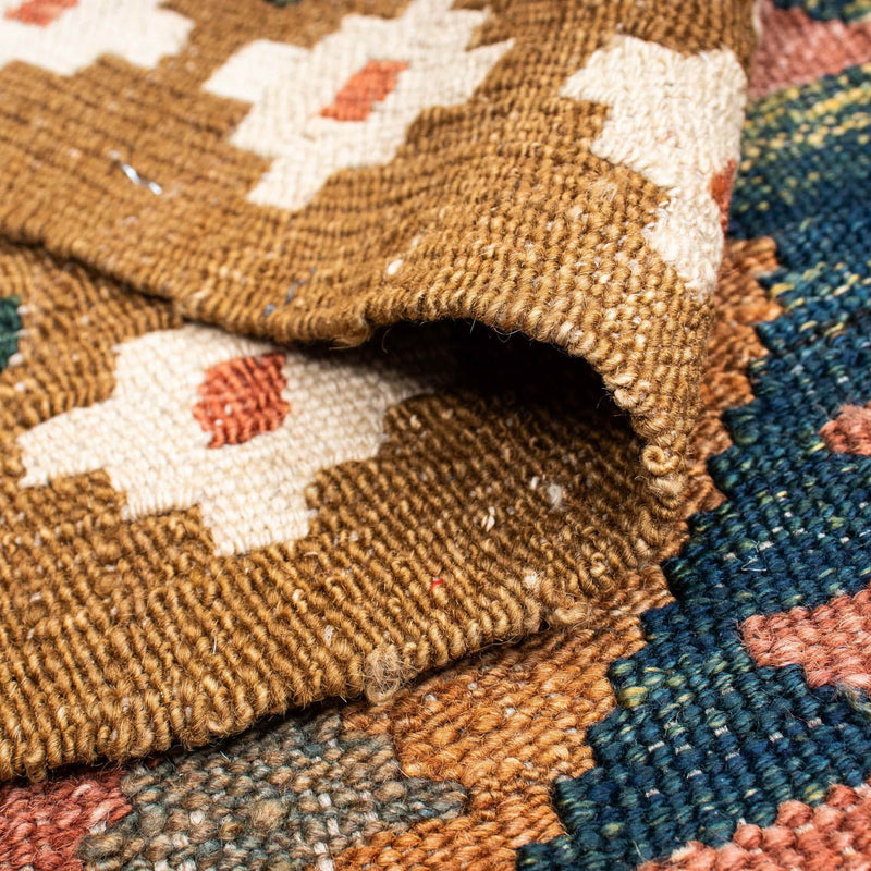 Biegacz Dywan Kelim - Orientalny - 200 x 101 cm - jasnobrązowy