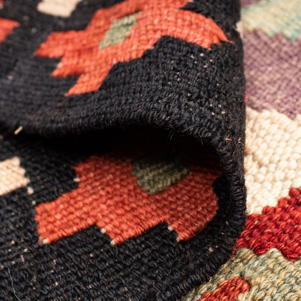 Dywan Kelim - Splash - 194 x 126 cm - wielokolorowy