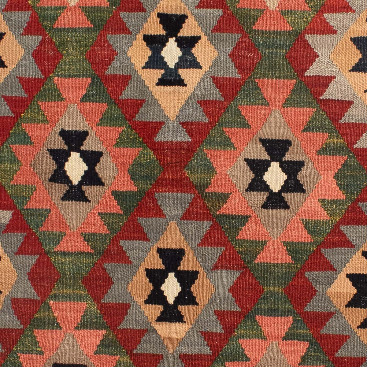 Dywan Kelim - Splash - 201 x 162 cm - wielokolorowy