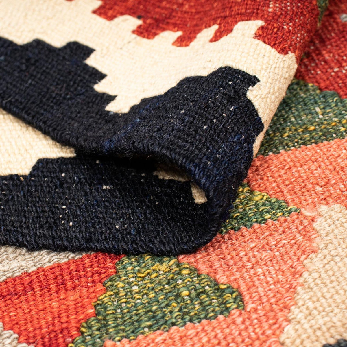 Dywan Kelim - Splash - 201 x 162 cm - wielokolorowy