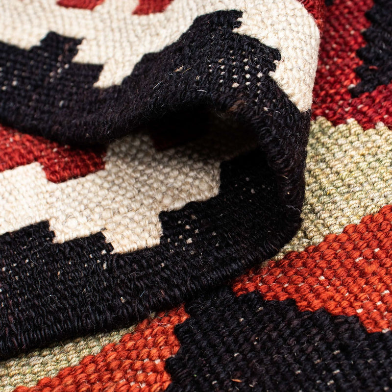 Biegacz Dywan Kelim - Orientalny - 222 x 100 cm - wielokolorowy