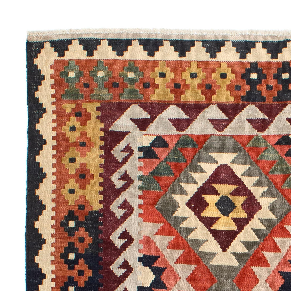 Dywan Kelim - Splash - 207 x 163 cm - wielokolorowy