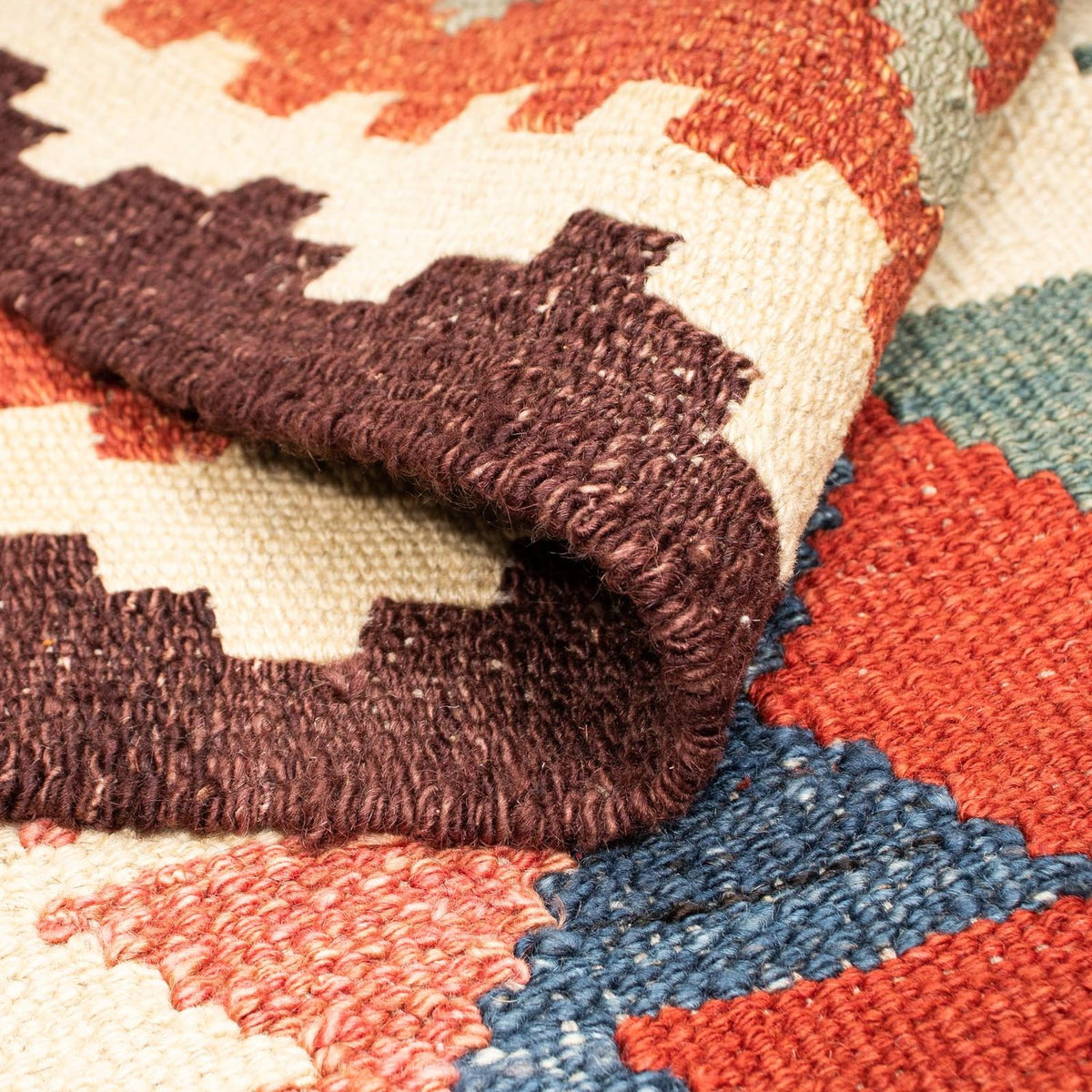 Dywan Kelim - Splash - 207 x 155 cm - wielokolorowy