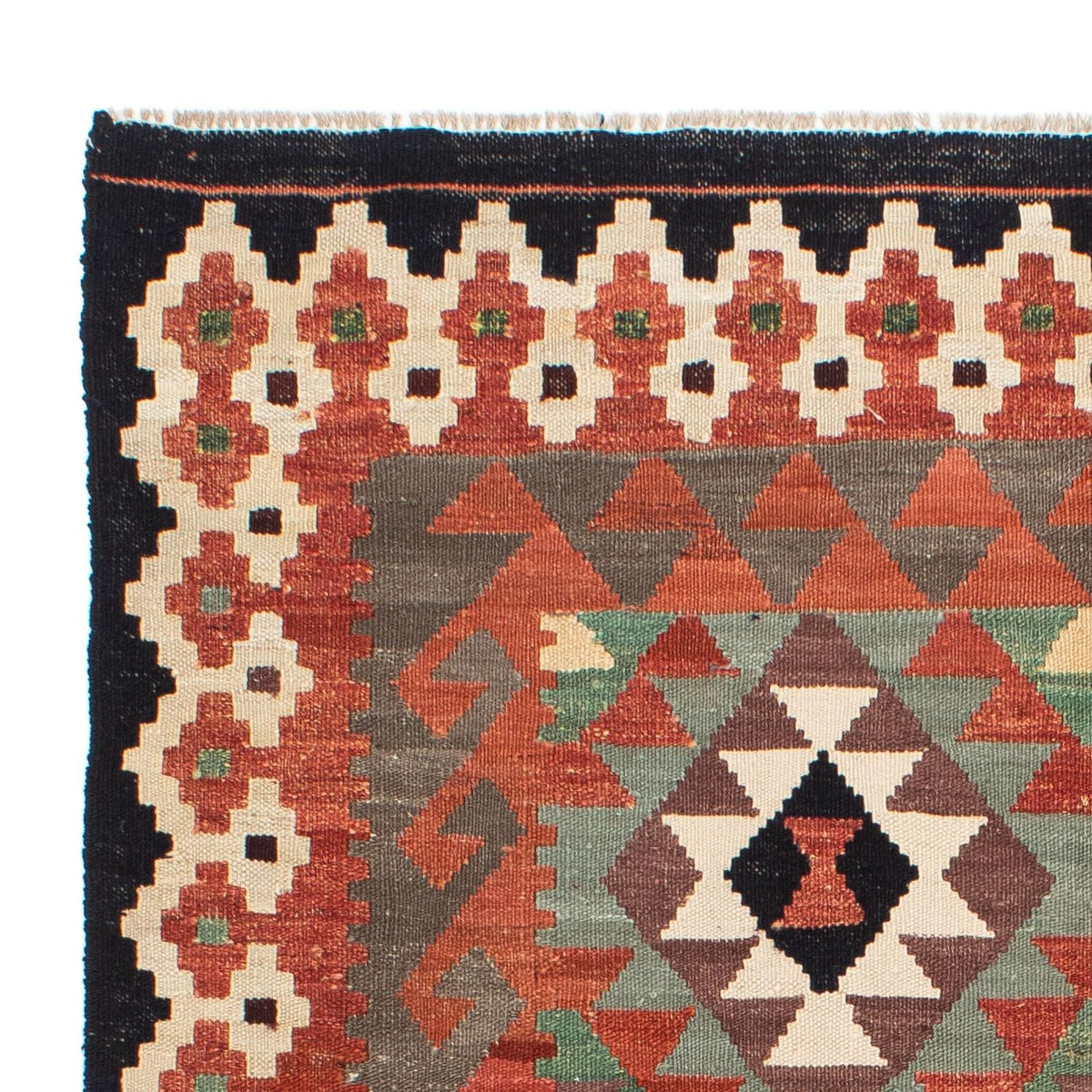 Dywan Kelim - Splash - 196 x 149 cm - wielokolorowy