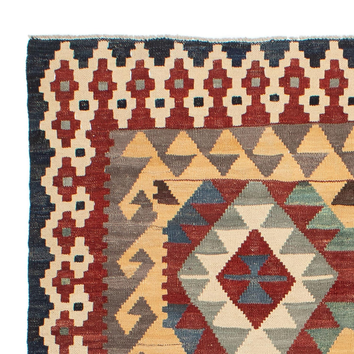 Dywan Kelim - Splash - 203 x 153 cm - wielokolorowy