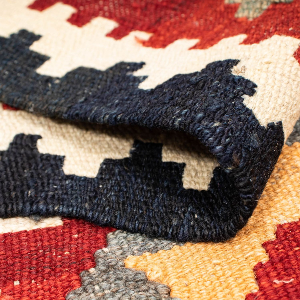 Dywan Kelim - Splash - 203 x 147 cm - wielokolorowy