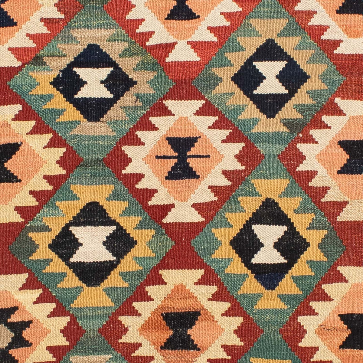 Dywan Kelim - Splash - 189 x 152 cm - wielokolorowy