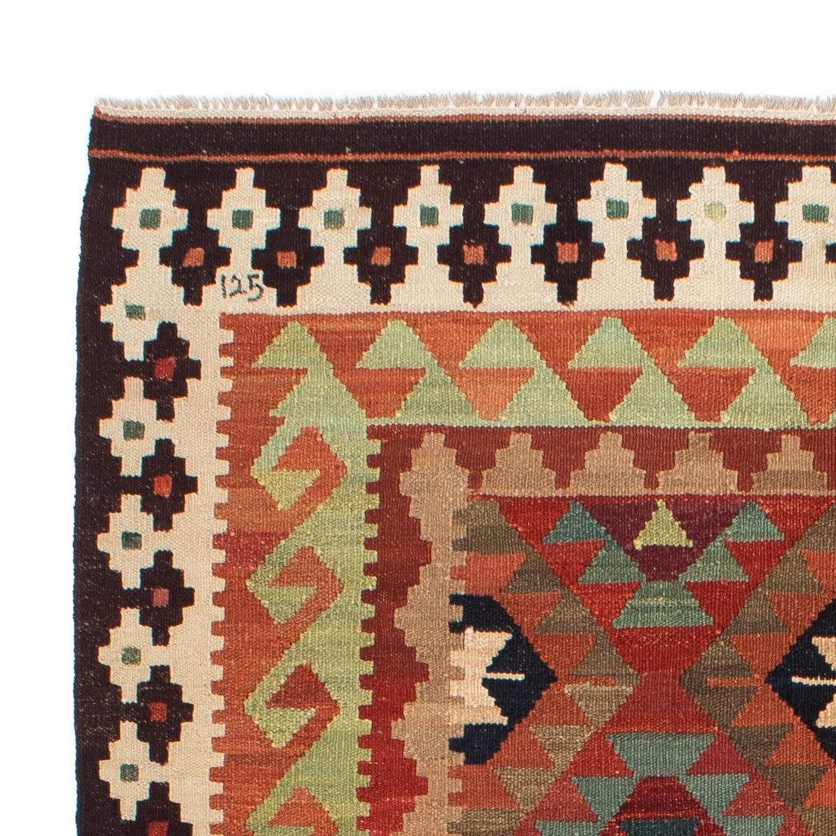 Dywan Kelim - Splash - 211 x 154 cm - wielokolorowy