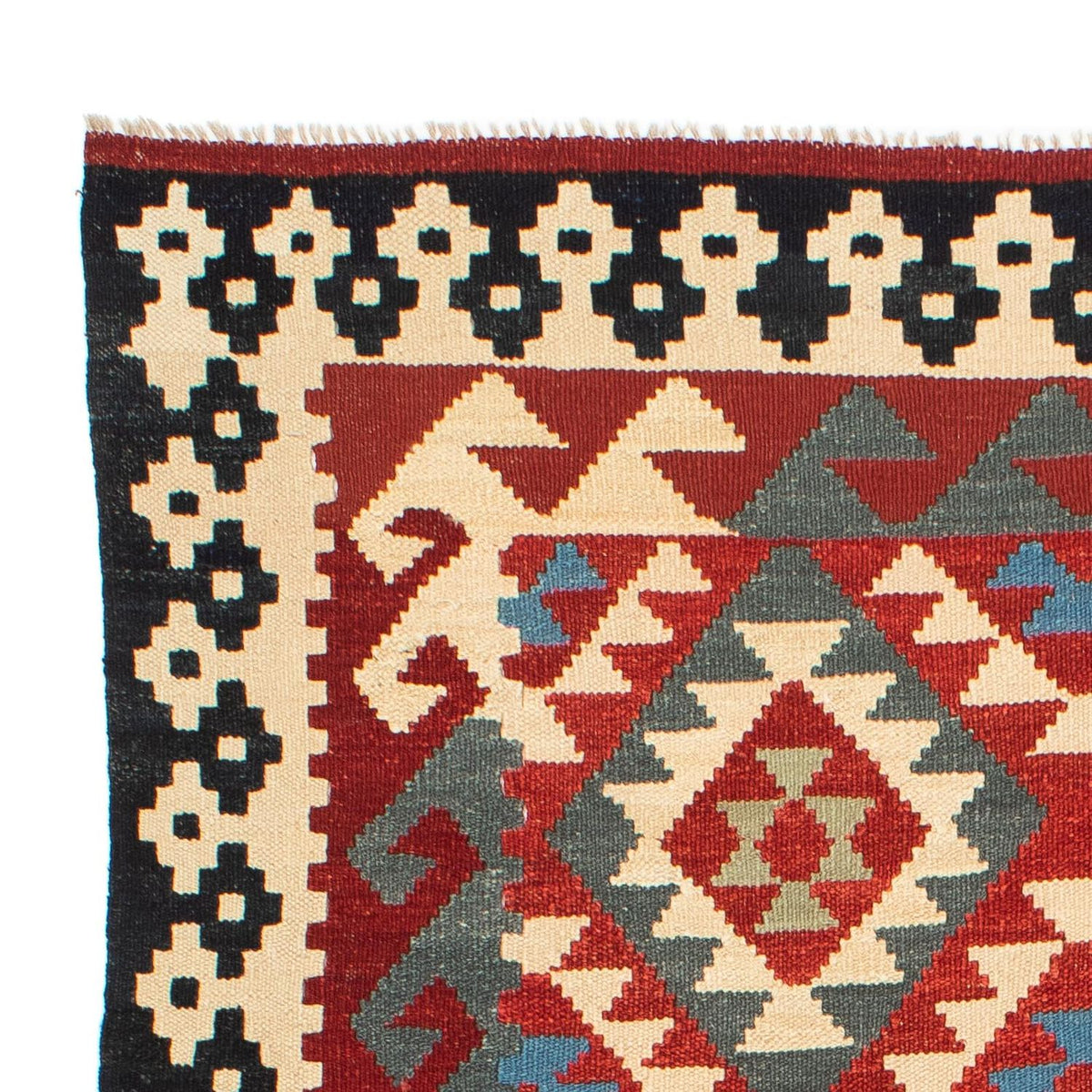 Dywan Kelim - Splash - 199 x 163 cm - wielokolorowy