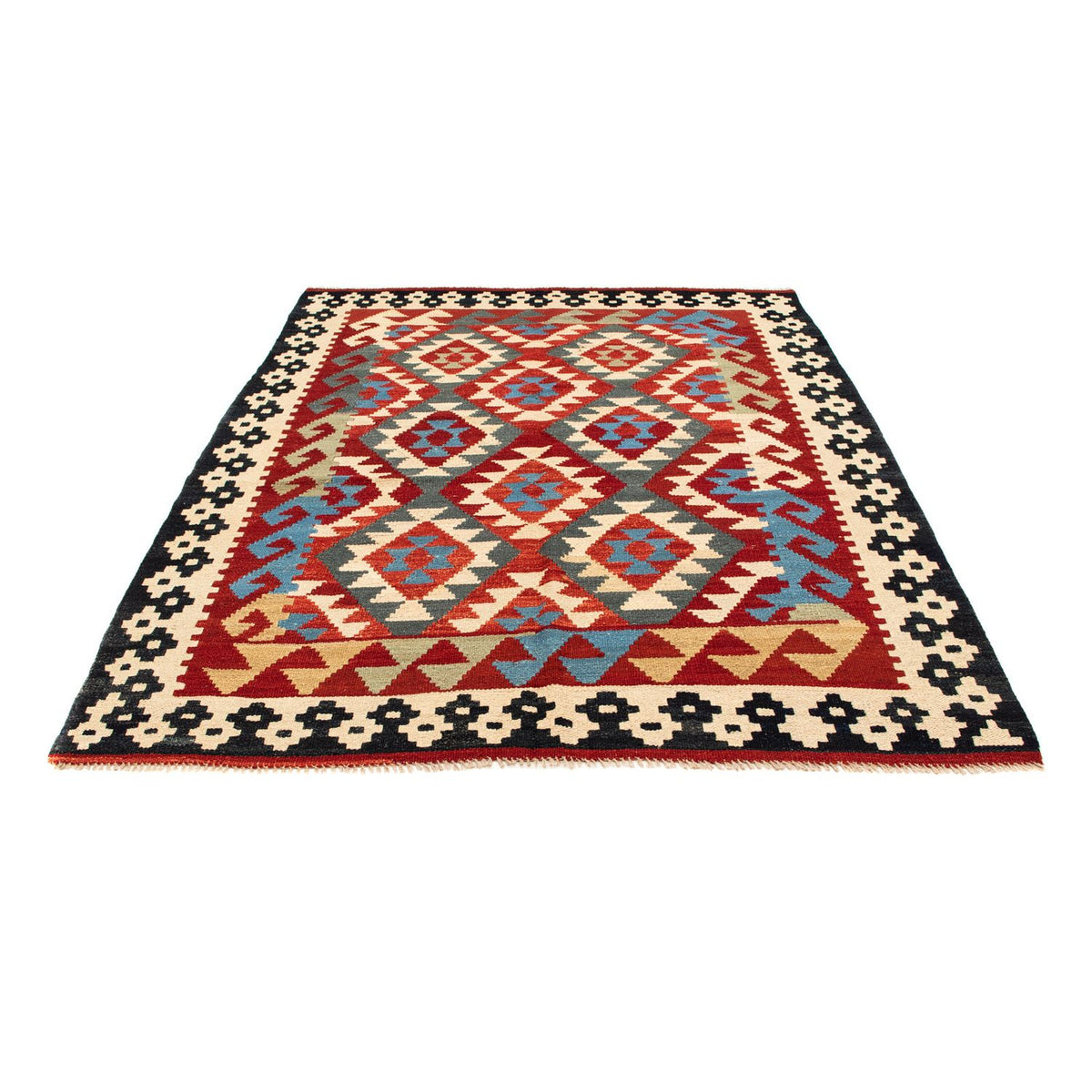 Dywan Kelim - Splash - 199 x 163 cm - wielokolorowy