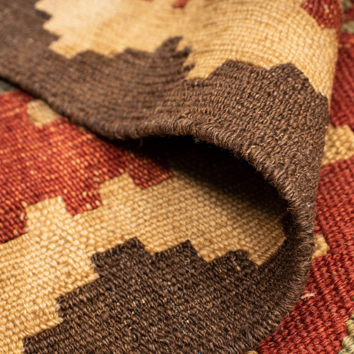 Dywan Kelim - Splash - 193 x 158 cm - wielokolorowy