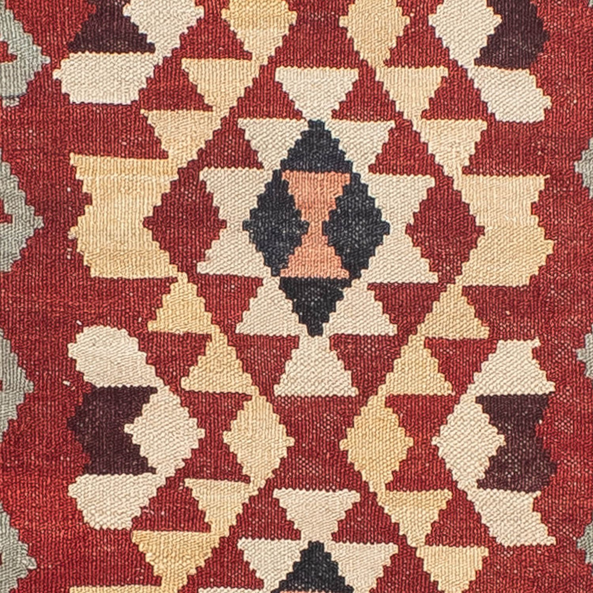 Biegacz Dywan Kelim - Splash - 285 x 87 cm - jasna czerwień