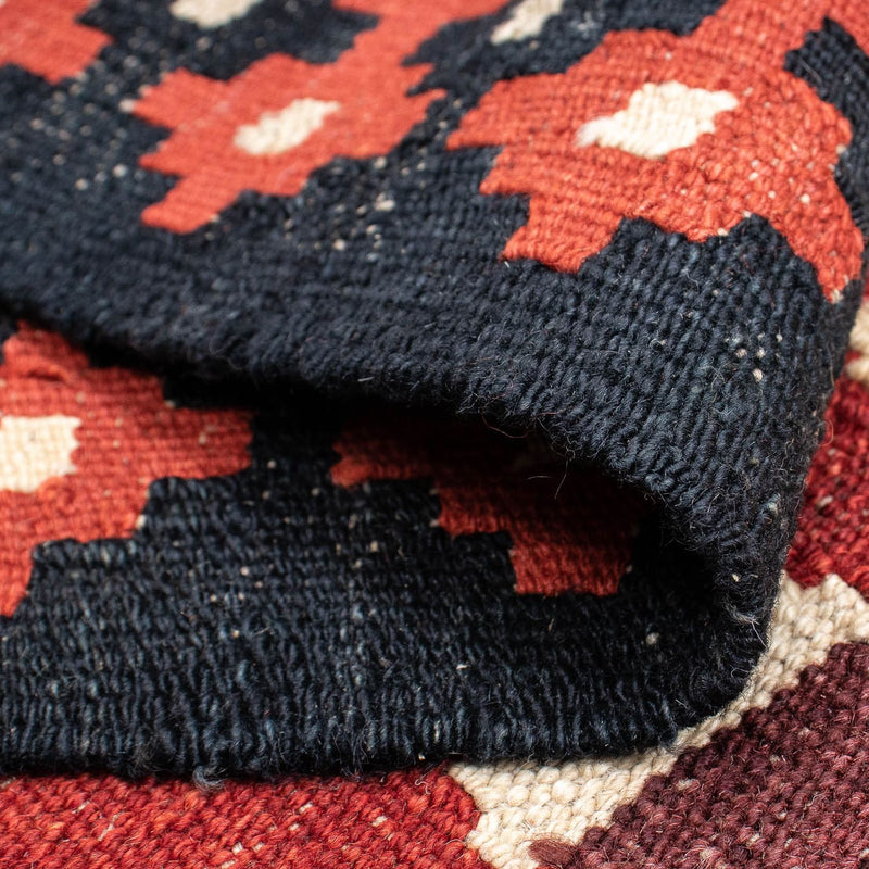 Biegacz Dywan Kelim - Splash - 285 x 87 cm - jasna czerwień