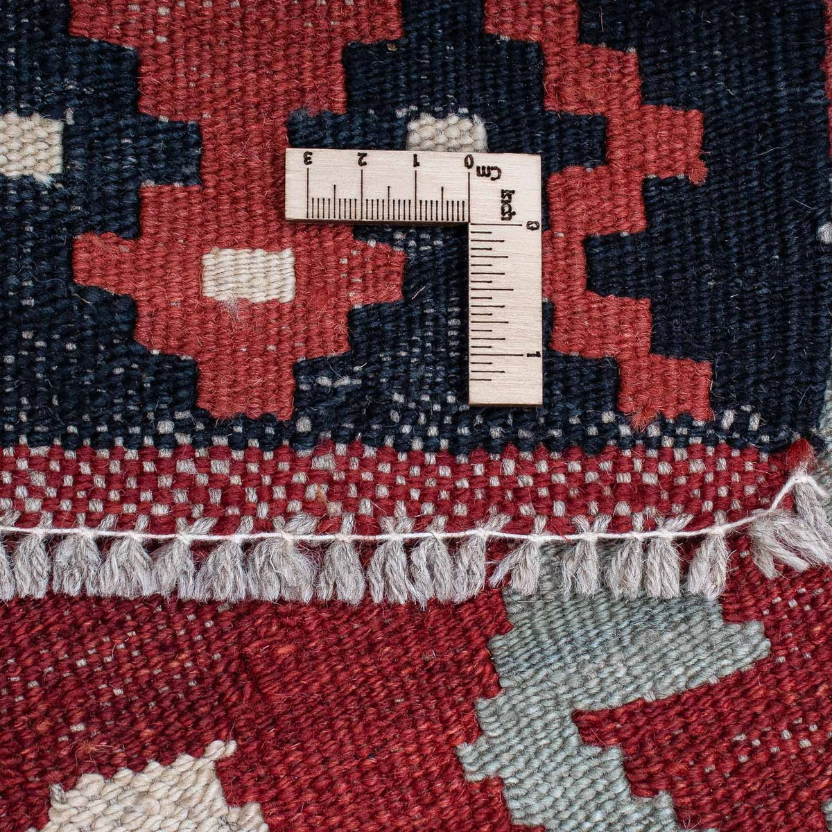 Biegacz Dywan Kelim - Splash - 285 x 87 cm - jasna czerwień