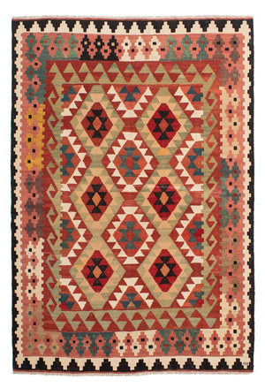 Dywan Kelim - Splash - 201 x 150 cm - wielokolorowy