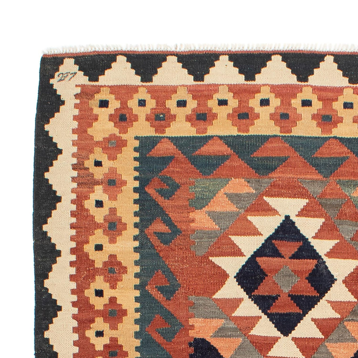 Dywan Kelim - Splash - 205 x 158 cm - wielokolorowy