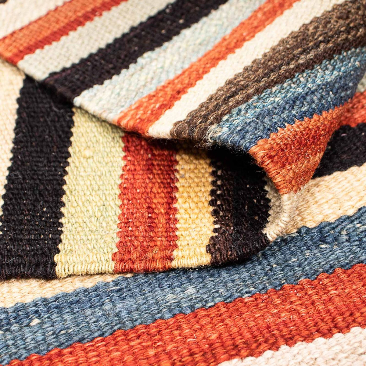 Dywan Kelim - Orientalny - 210 x 138 cm - wielokolorowy