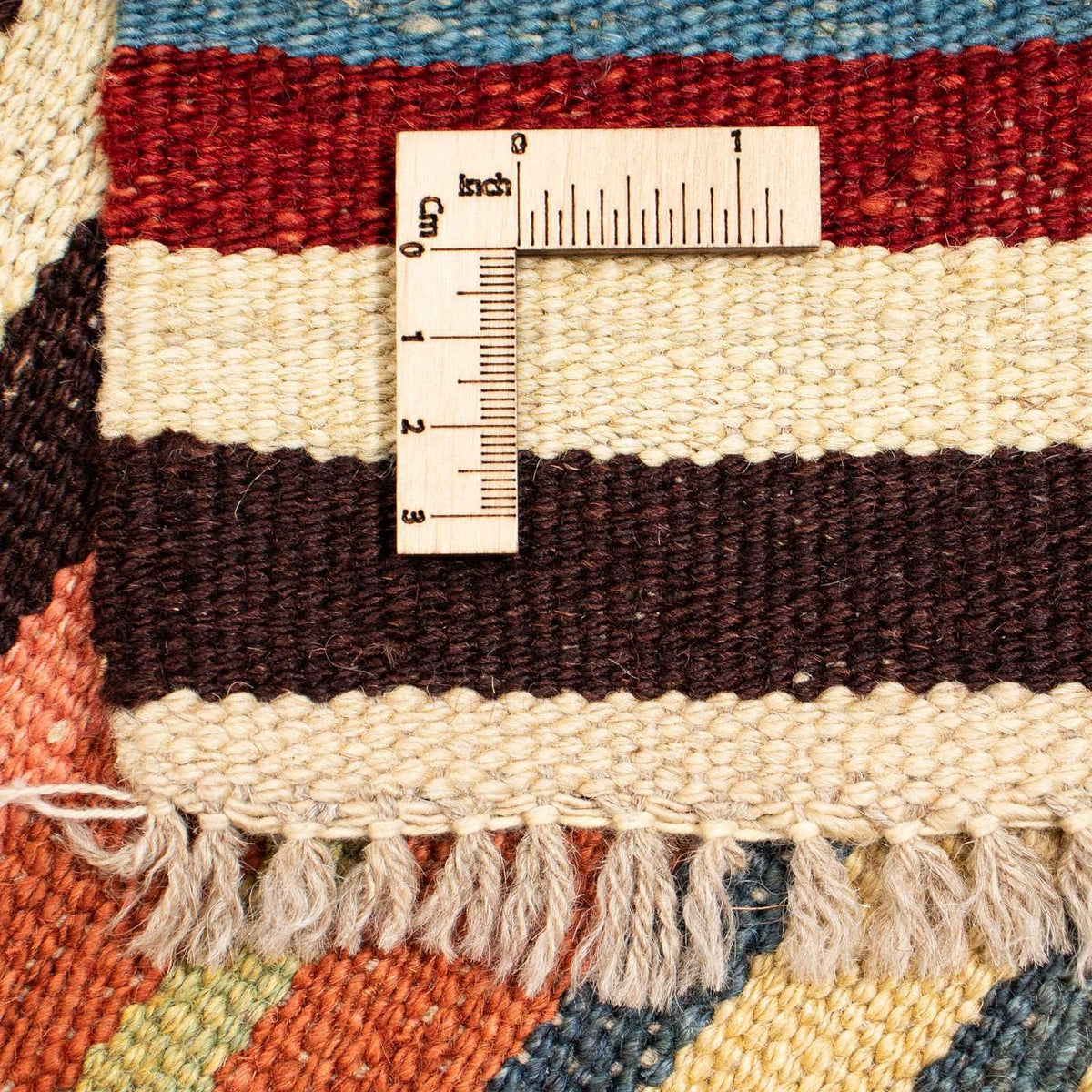 Dywan Kelim - Splash - 199 x 156 cm - wielokolorowy