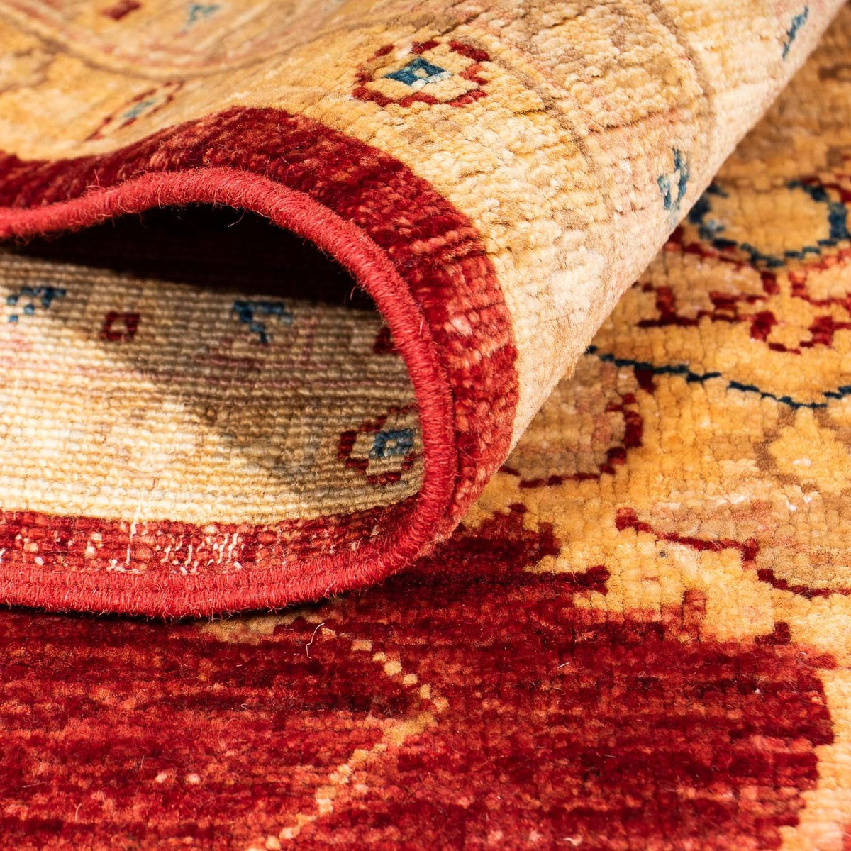 Dywan Zieglera - 222 x 174 cm - ciemna czerwień