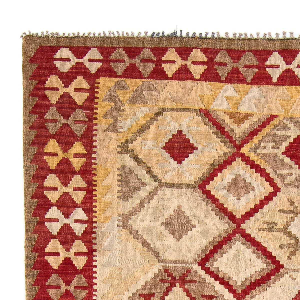 Dywan Kelim - Splash - 290 x 193 cm - beżowy