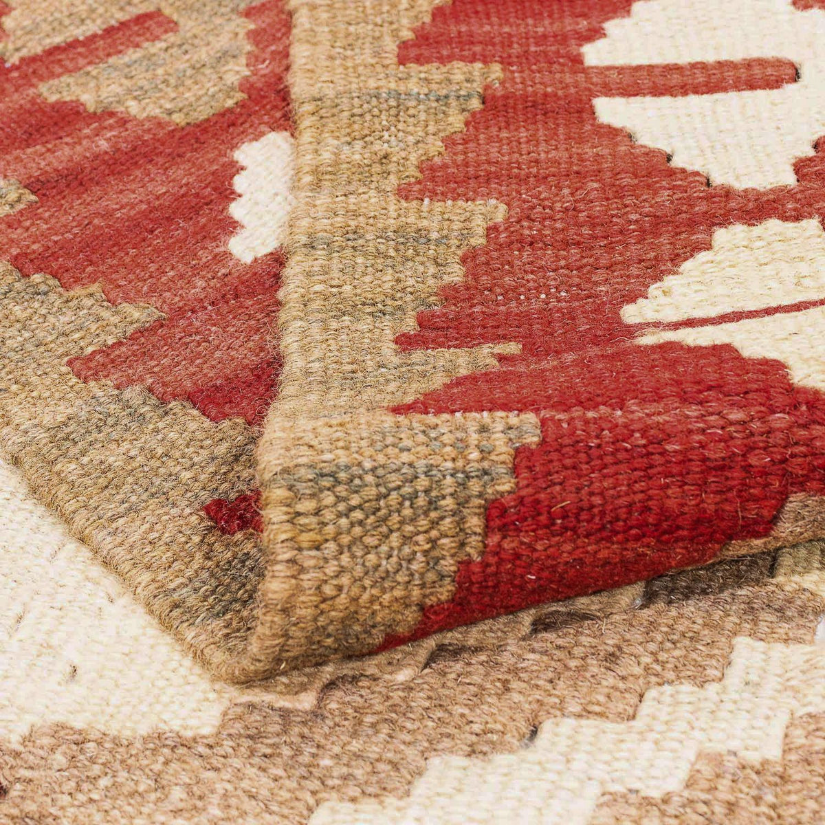 Dywan Kelim - Splash - 290 x 193 cm - beżowy