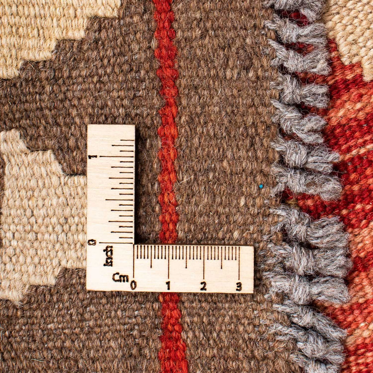 Biegacz Dywan Kelim - Orientalny - 195 x 98 cm - czerwony