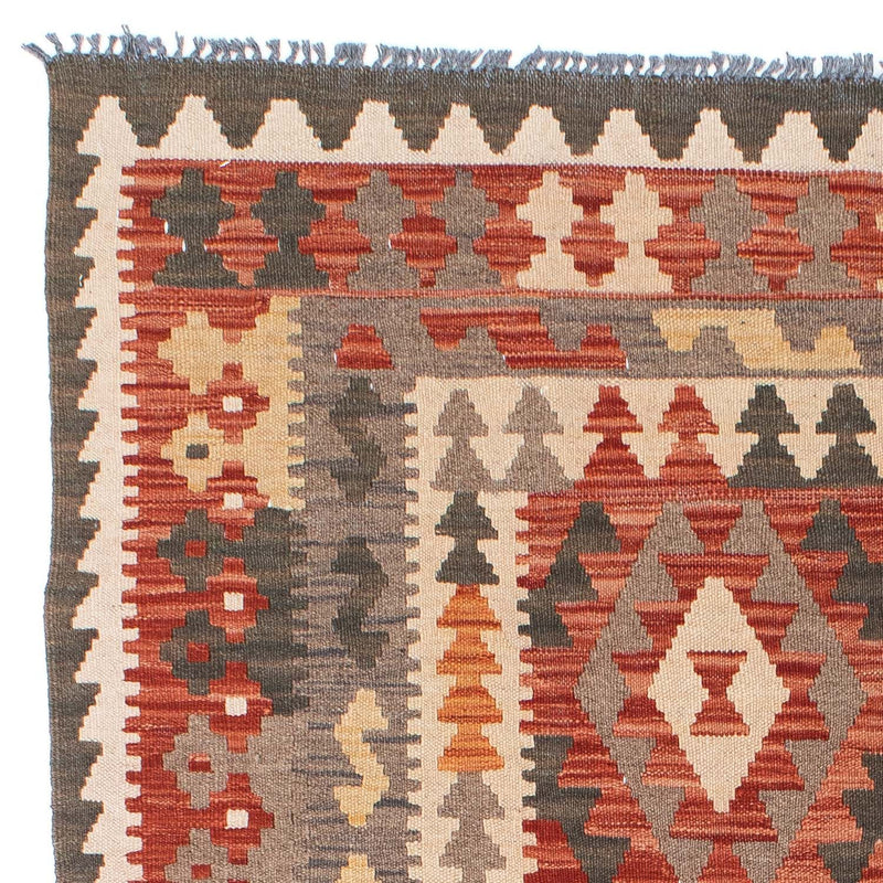 Dywan Kelim - Orientalny - 194 x 147 cm - jasna czerwień