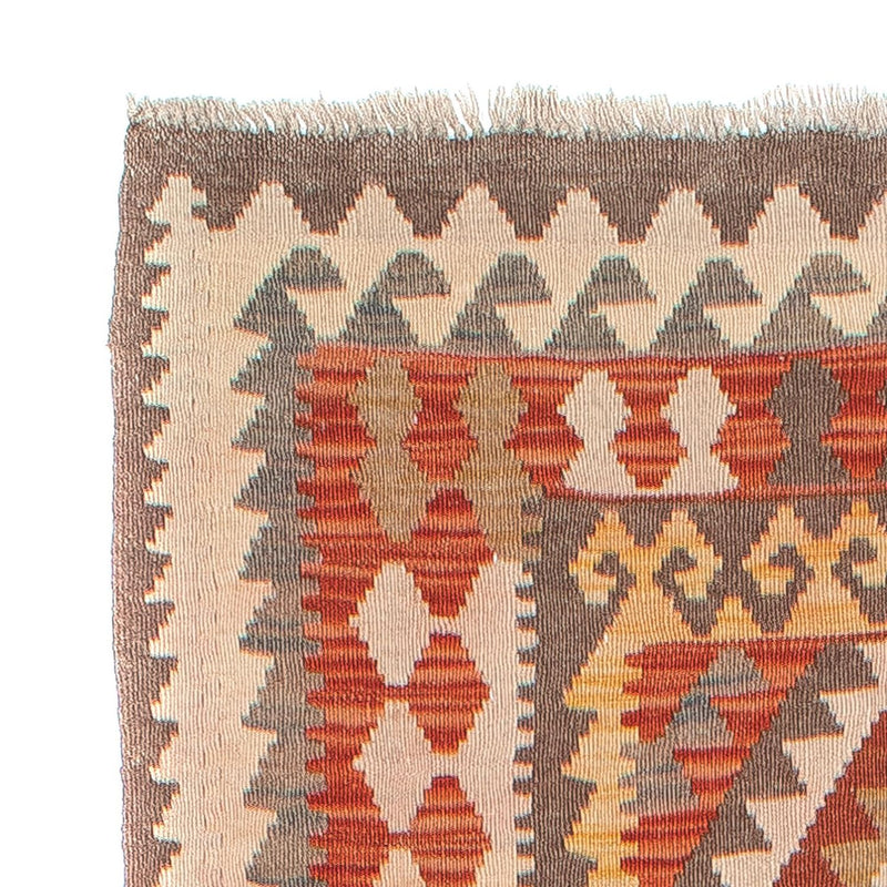 Biegacz Dywan Kelim - Splash - 310 x 97 cm - rdza