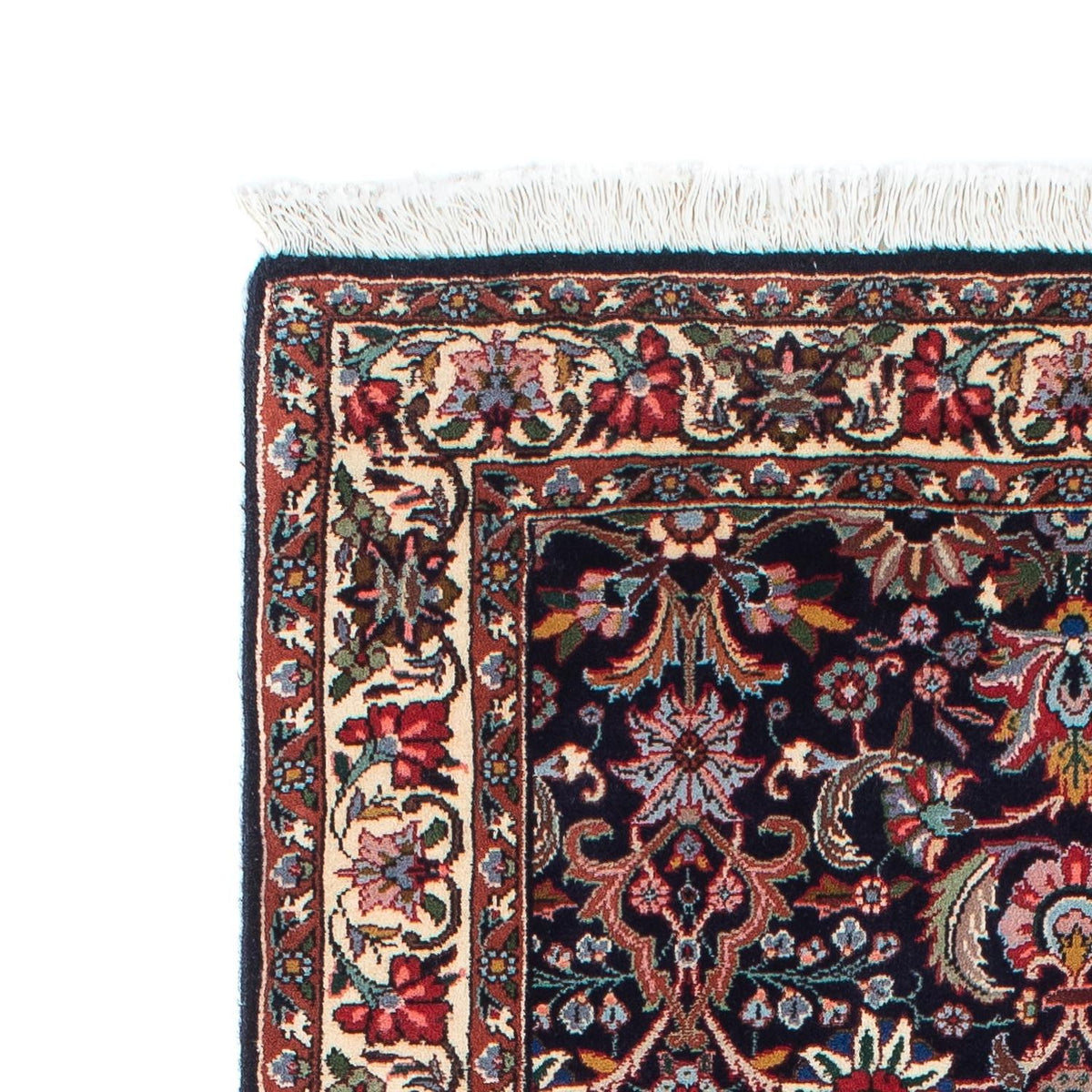 Biegacz Dywan perski - Bijar - 210 x 74 cm - ciemnoniebieski