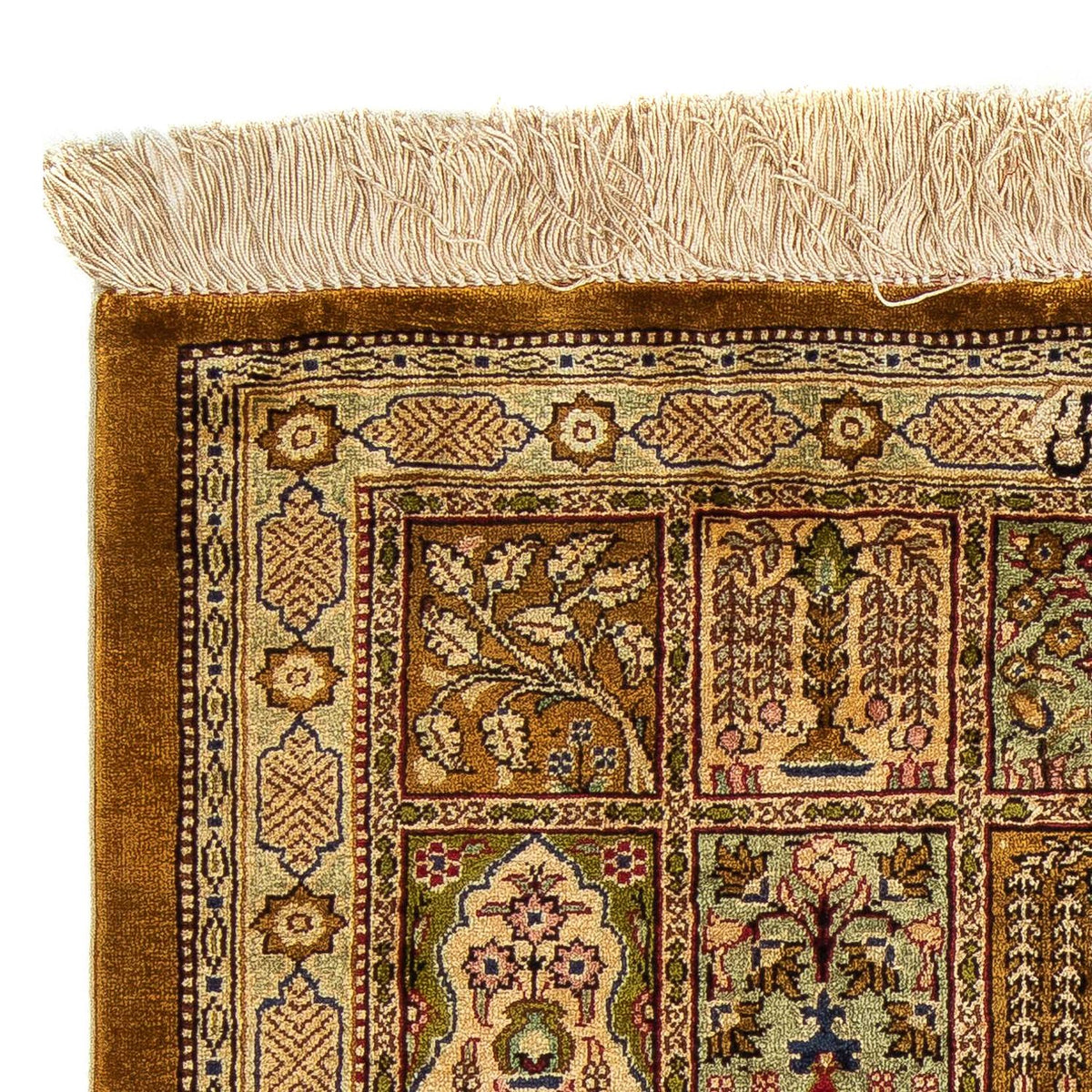 Dywan perski - Ghom - 75 x 58 cm - wielokolorowy