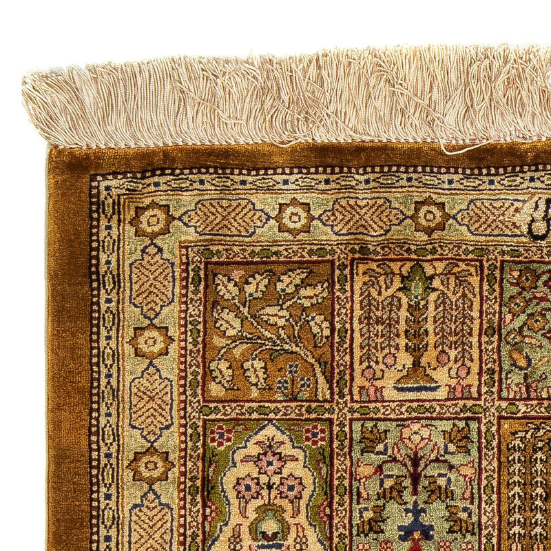 Dywan perski - Ghom - 75 x 58 cm - wielokolorowy