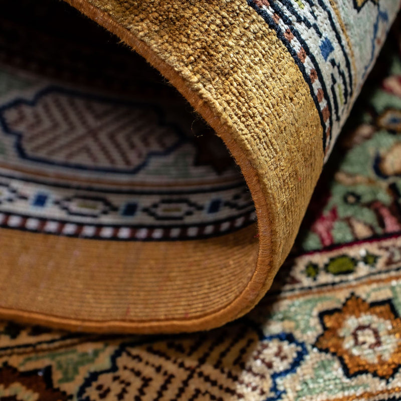 Dywan perski - Ghom - 75 x 58 cm - wielokolorowy