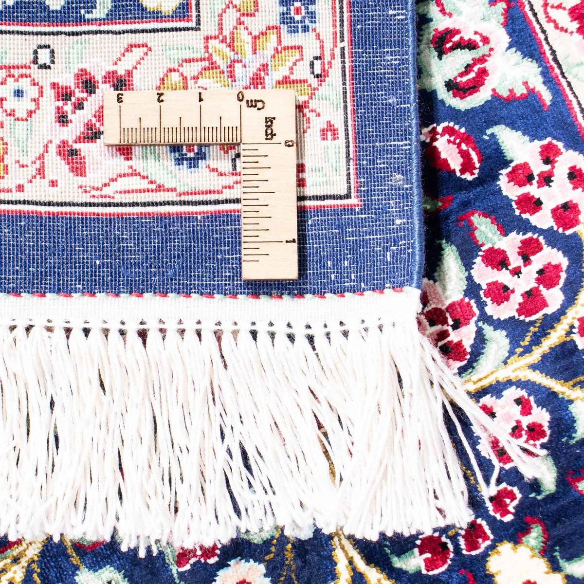 Dywan perski - Ghom - 152 x 100 cm - ciemnoniebieski