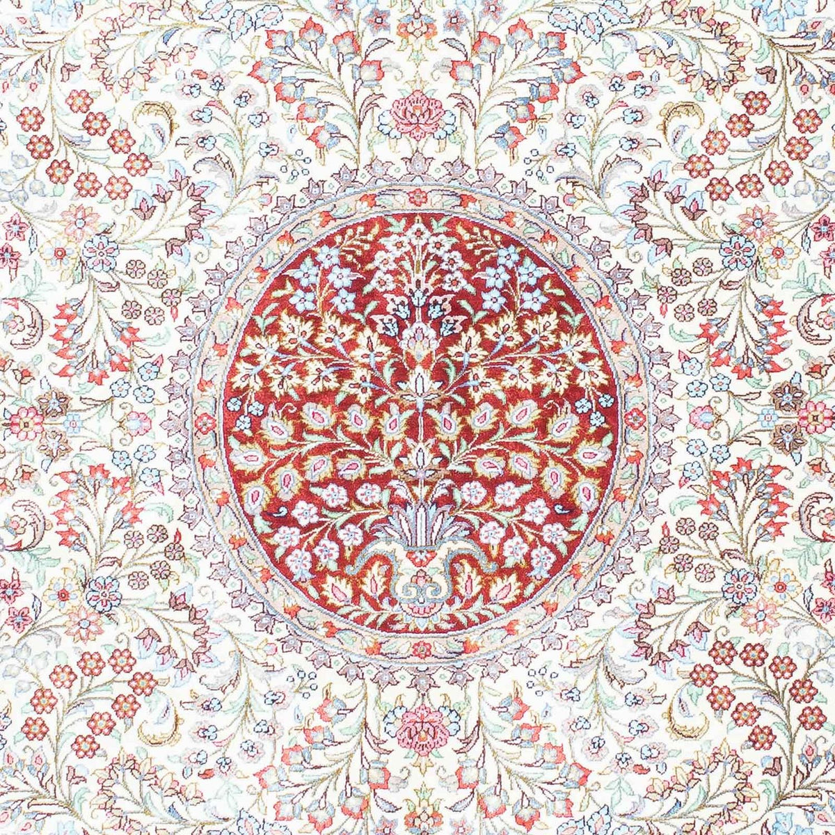 Dywan perski - Ghom - 158 x 103 cm - beżowy