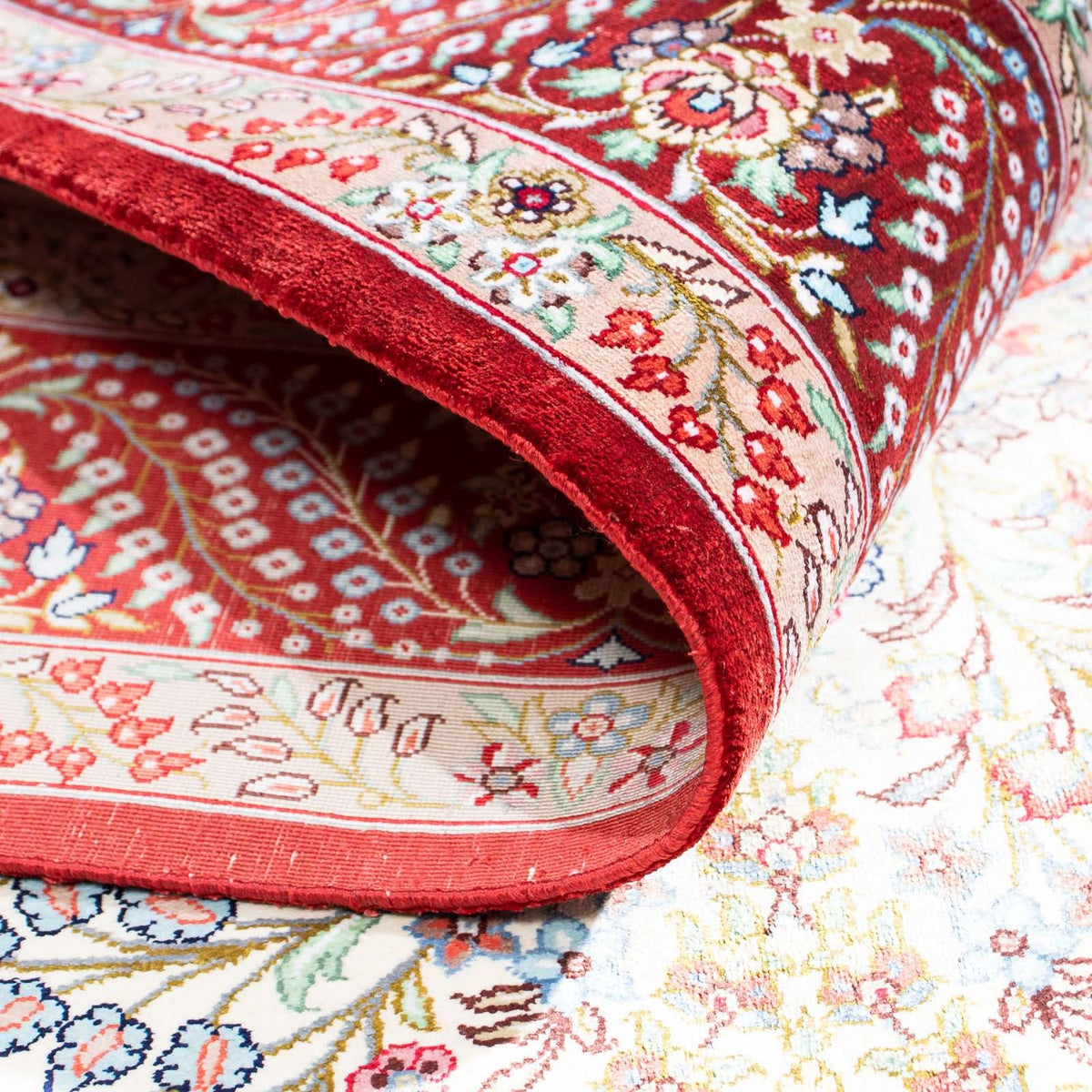 Dywan perski - Ghom - 158 x 103 cm - beżowy