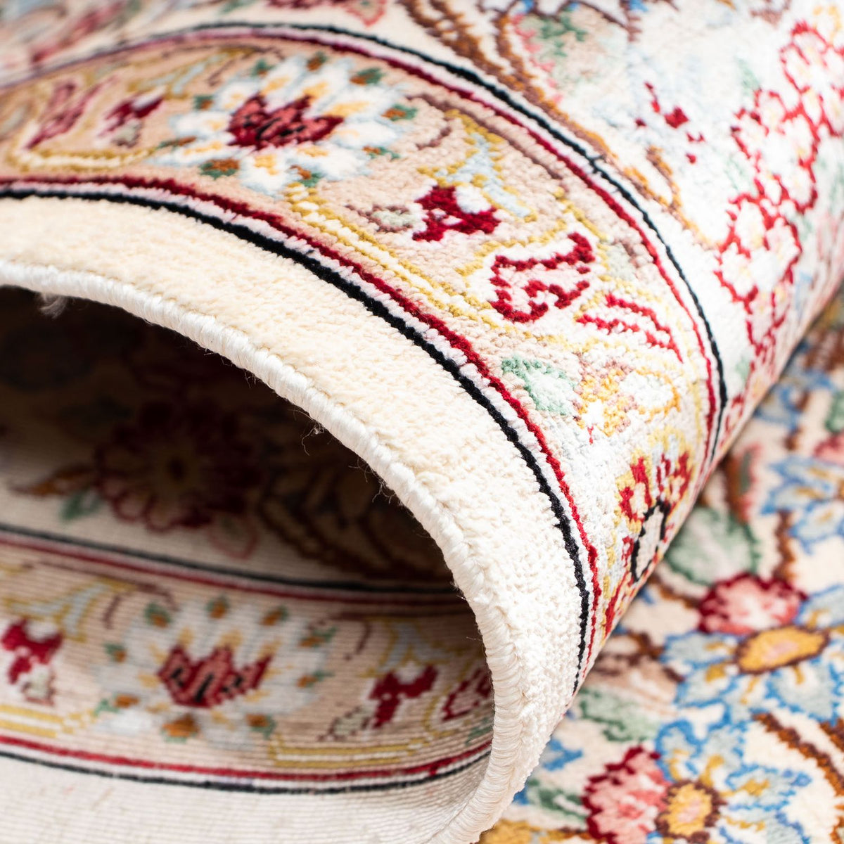 Dywan perski - Ghom - 157 x 100 cm - beżowy