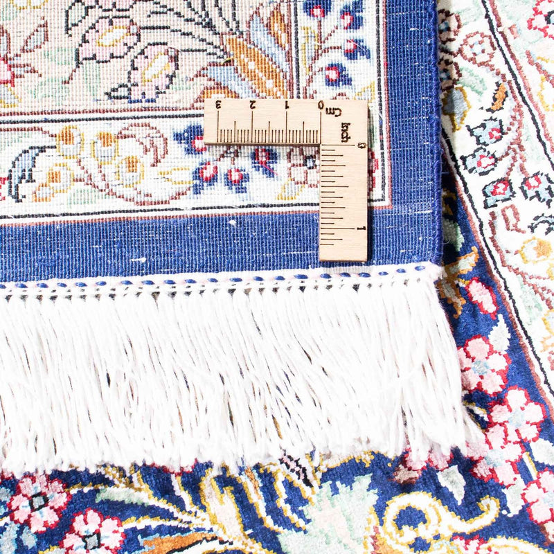 Dywan perski - Ghom - 119 x 82 cm - ciemnoniebieski