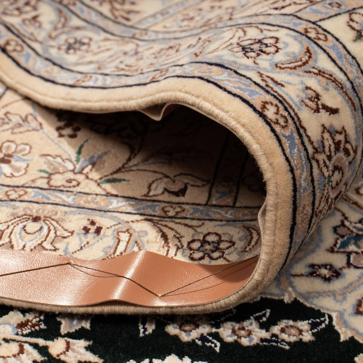 Dywan perski - Nain - Premium - 304 x 215 cm - ciemnoniebieski