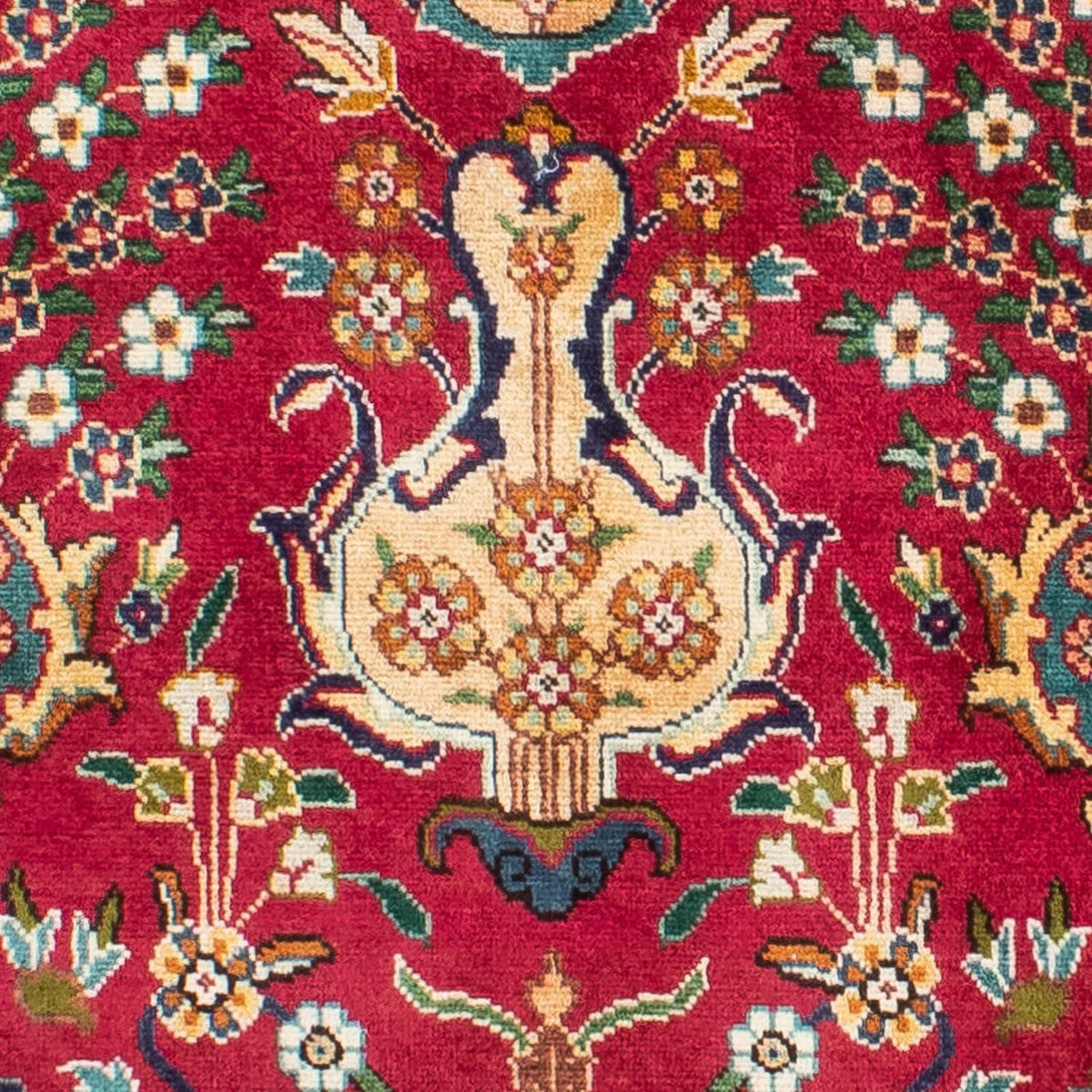 Biegacz Dywan perski - Tabriz - 400 x 105 cm - czerwony