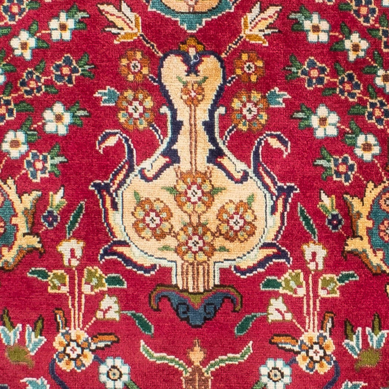 Biegacz Dywan perski - Tabriz - 400 x 105 cm - czerwony