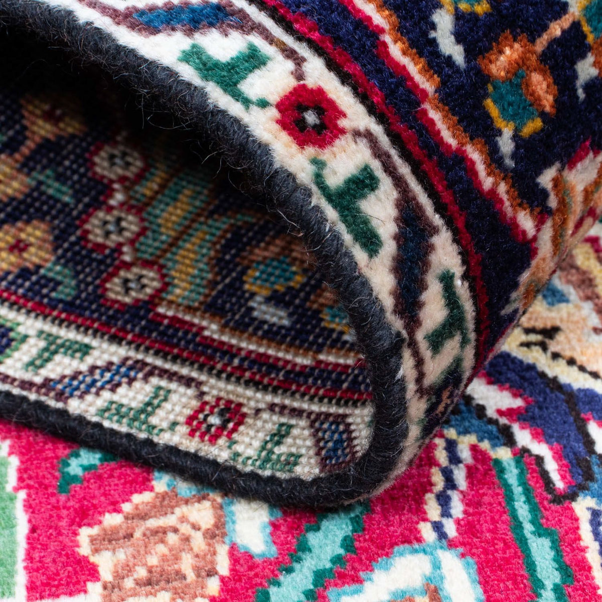 Biegacz Dywan perski - Tabriz - 400 x 105 cm - czerwony