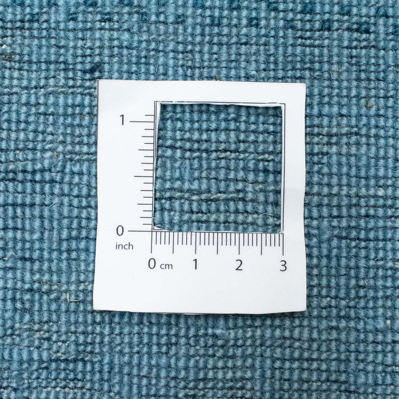 Biegacz Dywan Gabbeh - Loribaft Perski - 246 x 77 cm - niebieski