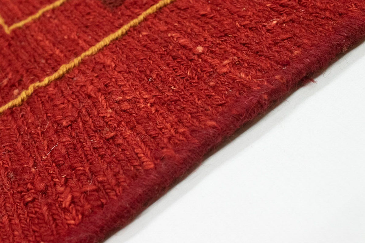 Dywan Gabbeh - perski - 178 x 120 cm - czerwony