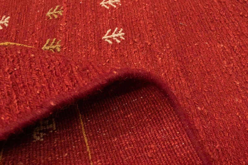 Dywan Gabbeh - perski - 178 x 120 cm - czerwony