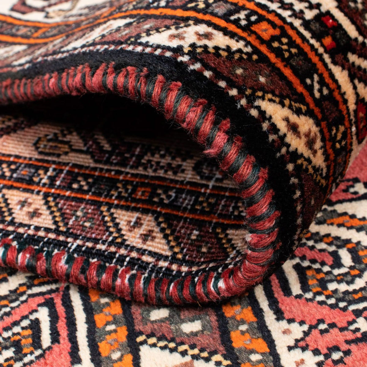 Biegacz Perski dywan - Nomadyczny - 393 x 115 cm - jasna czerwień