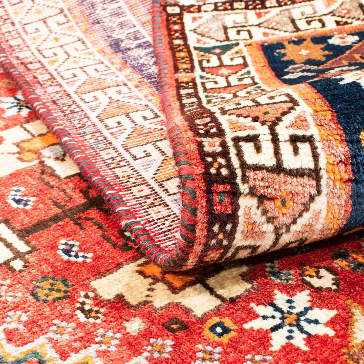 Perski dywan - Nomadyczny - 154 x 110 cm - czerwony