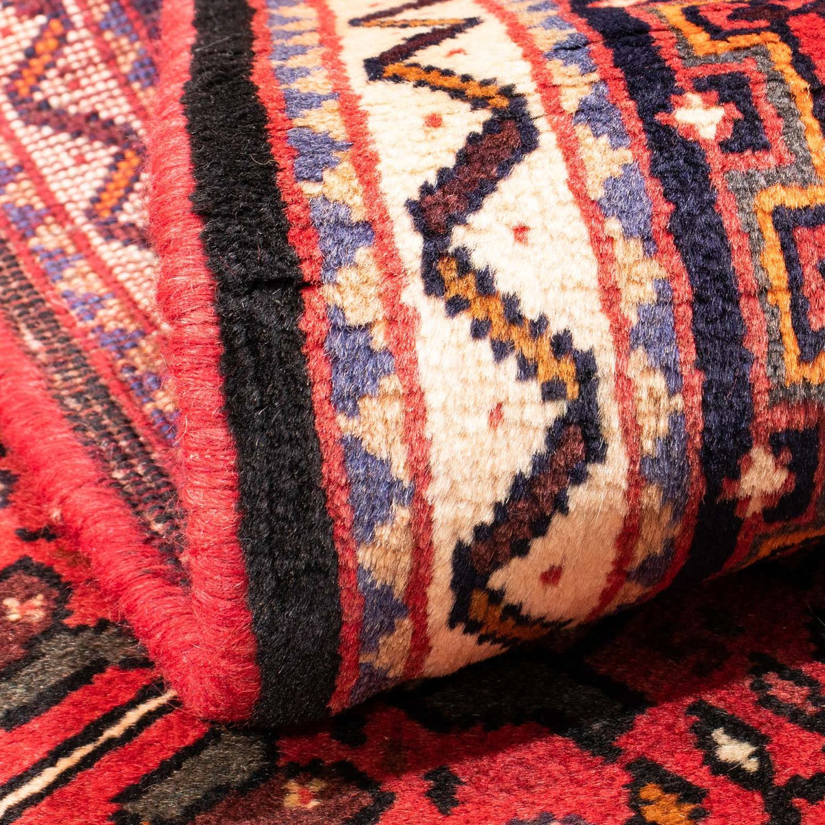 Perski dywan - Nomadyczny - 153 x 106 cm - ciemna czerwień