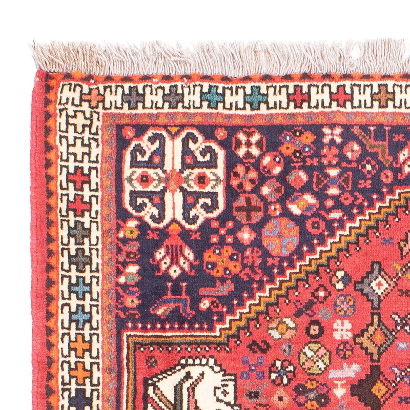 Perski dywan - Nomadyczny - 144 x 103 cm - czerwony